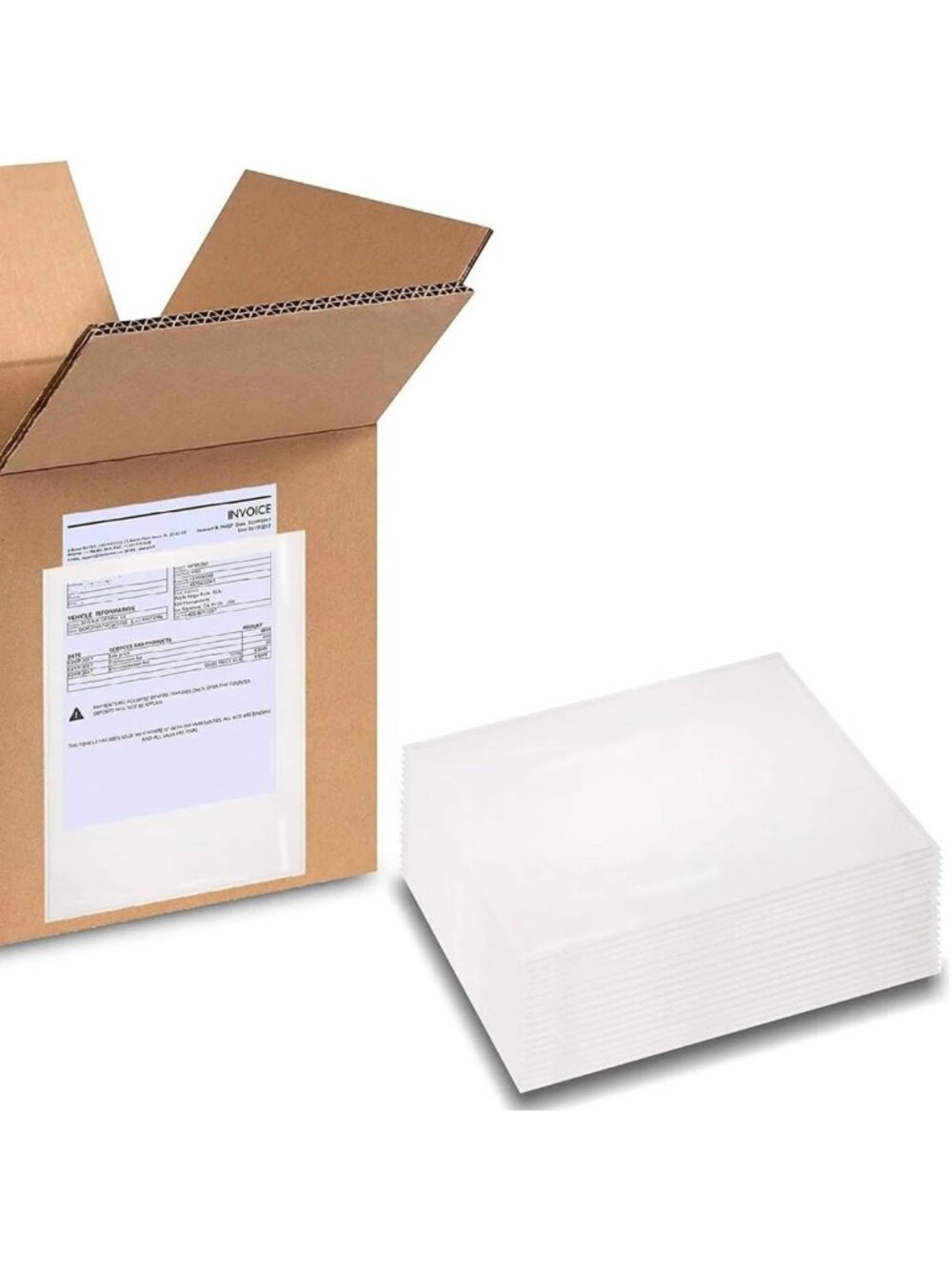 Clear Self-Adhesive Packing List Envelopes - 4.5"x5.5" (1000 Pcs) for Invoices